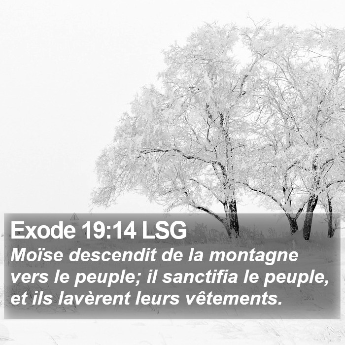 Exode 19:14 LSG Bible Study