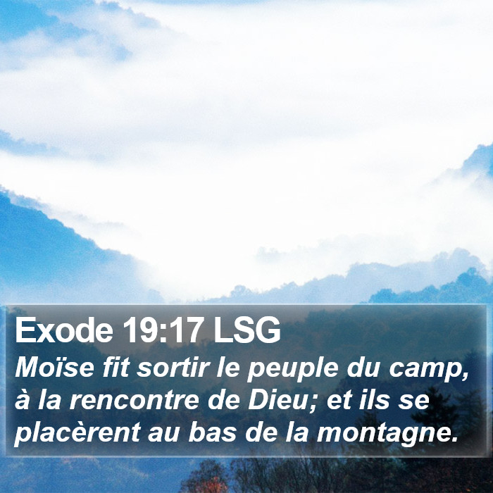 Exode 19:17 LSG Bible Study