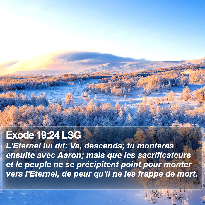 Exode 19:24 LSG Bible Study