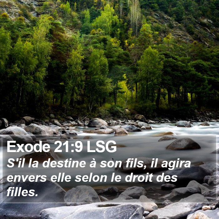 Exode 21:9 LSG Bible Study