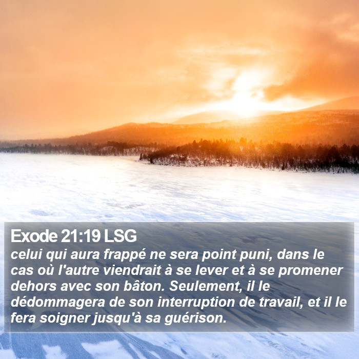 Exode 21:19 LSG Bible Study