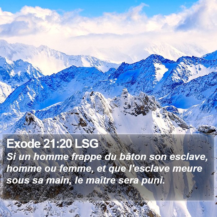 Exode 21:20 LSG Bible Study