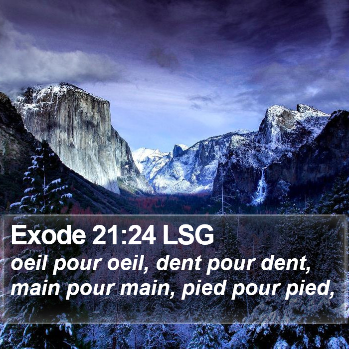 Exode 21:24 LSG Bible Study