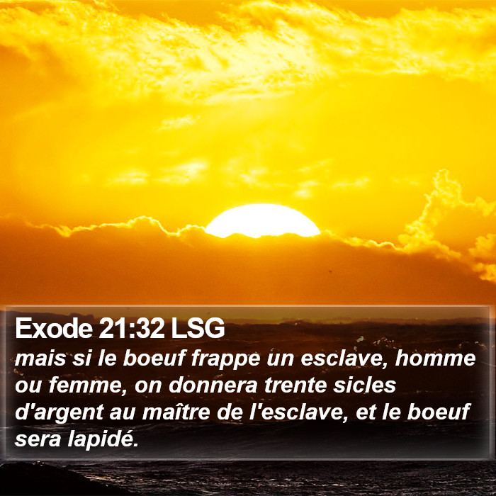 Exode 21:32 LSG Bible Study