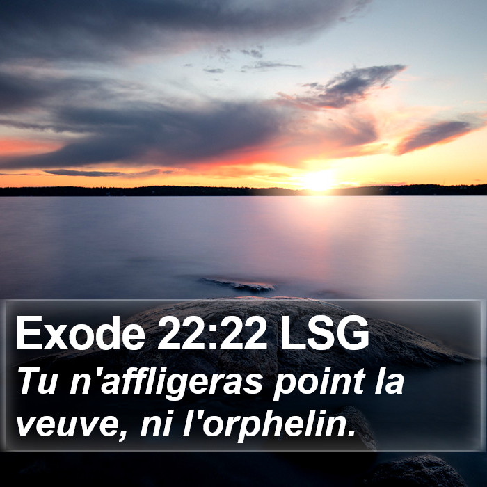 Exode 22:22 LSG Bible Study