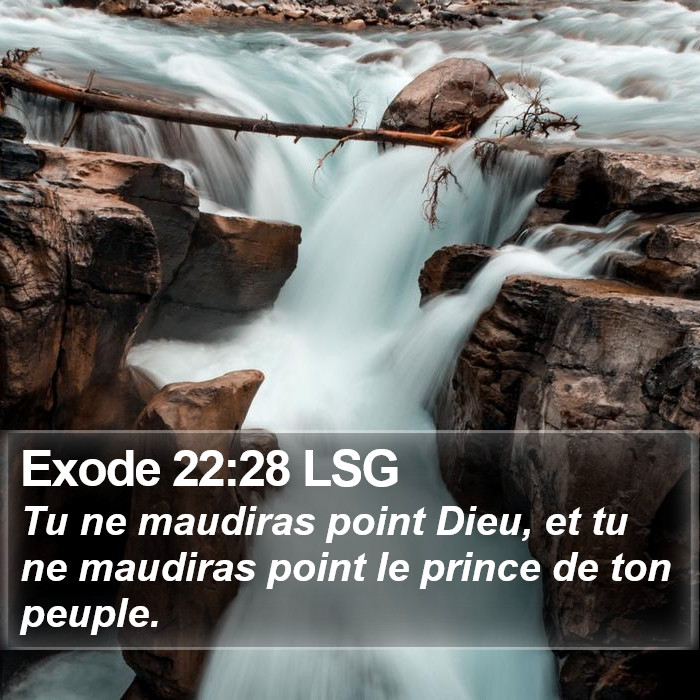 Exode 22:28 LSG Bible Study