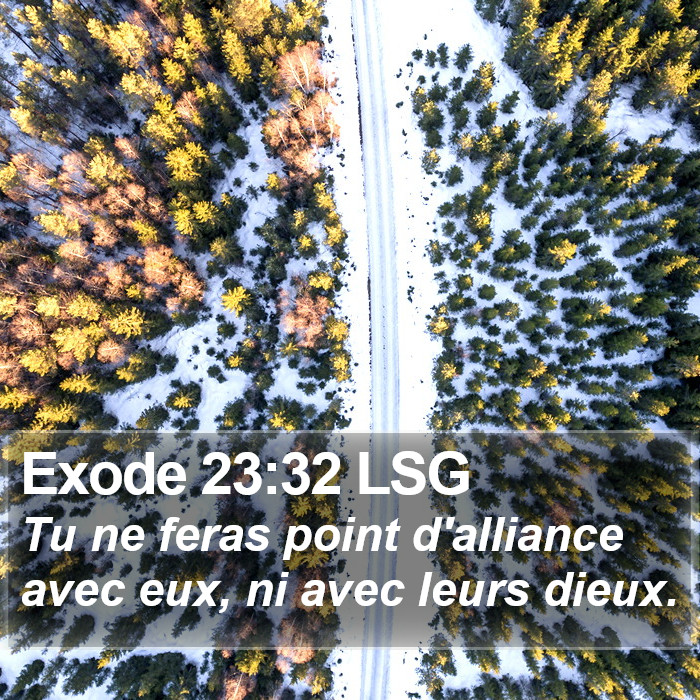 Exode 23:32 LSG Bible Study