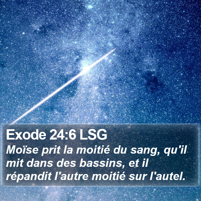 Exode 24:6 LSG Bible Study