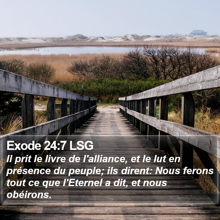 Exode 24:7 LSG Bible Study