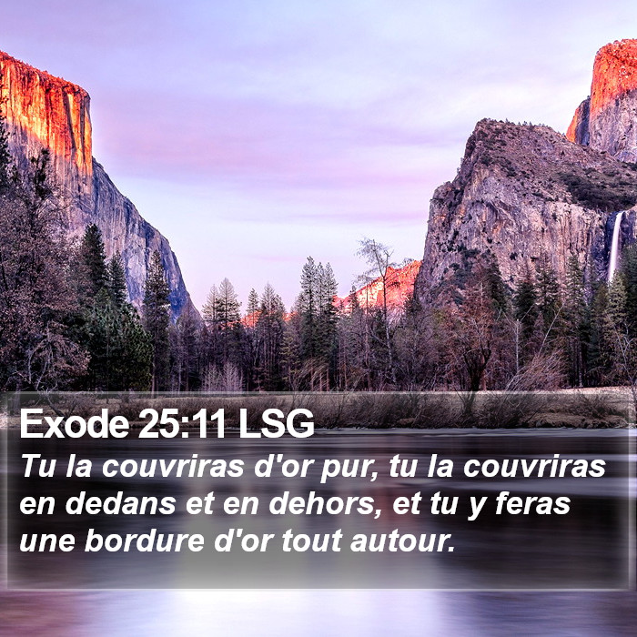 Exode 25:11 LSG Bible Study