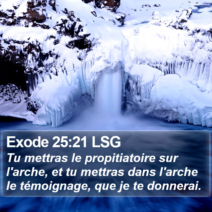 Exode 25:21 LSG Bible Study