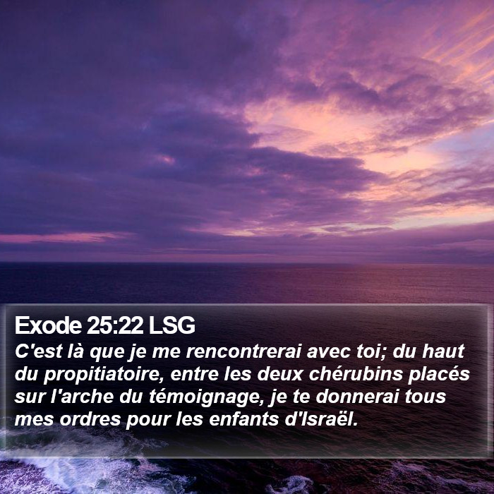 Exode 25:22 LSG Bible Study