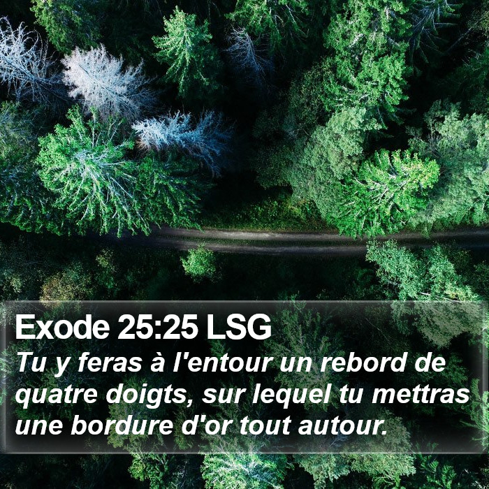 Exode 25:25 LSG Bible Study