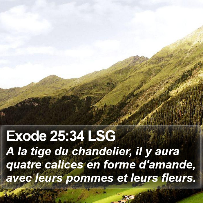 Exode 25:34 LSG Bible Study