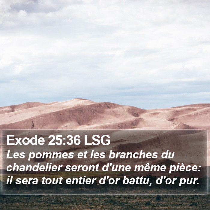 Exode 25:36 LSG Bible Study