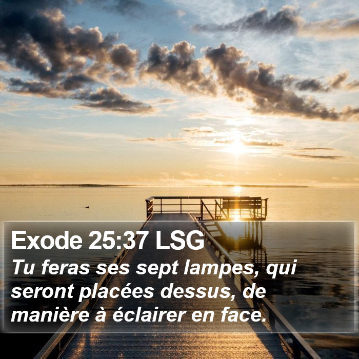 Exode 25:37 LSG Bible Study