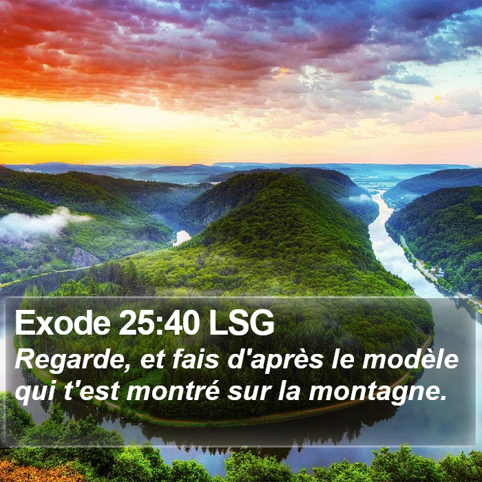 Exode 25:40 LSG Bible Study