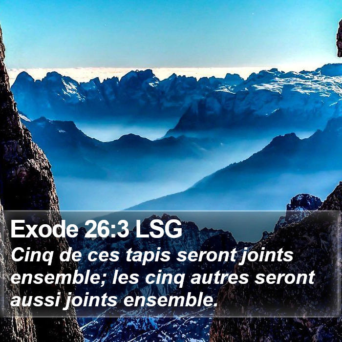 Exode 26:3 LSG Bible Study