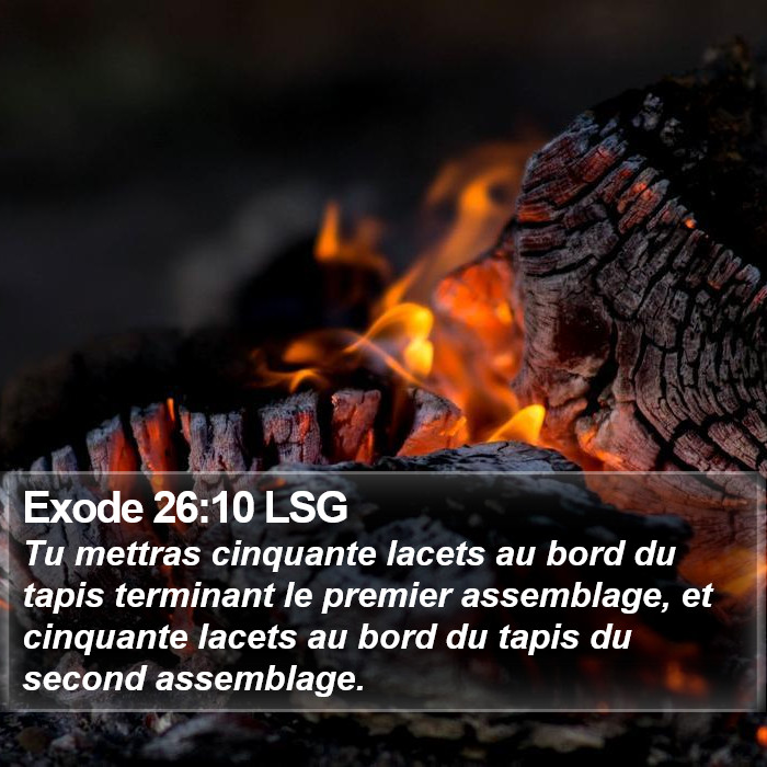 Exode 26:10 LSG Bible Study