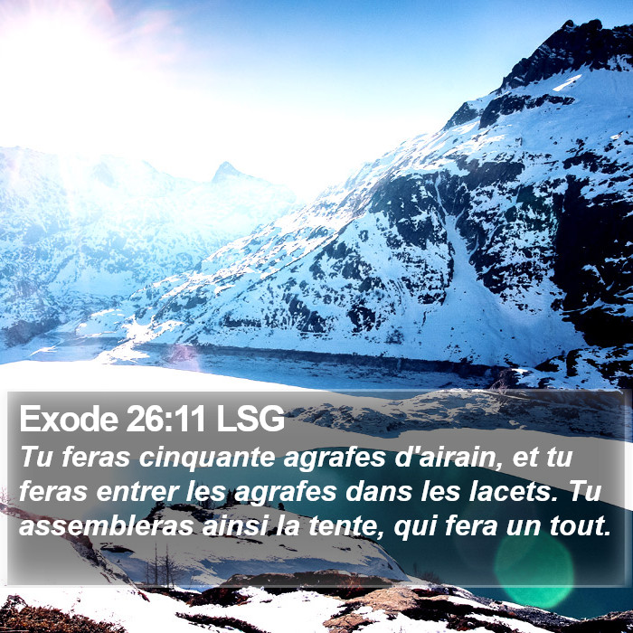 Exode 26:11 LSG Bible Study