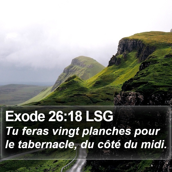 Exode 26:18 LSG Bible Study