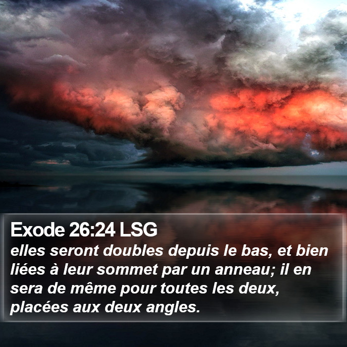 Exode 26:24 LSG Bible Study