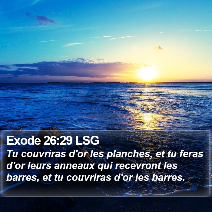 Exode 26:29 LSG Bible Study