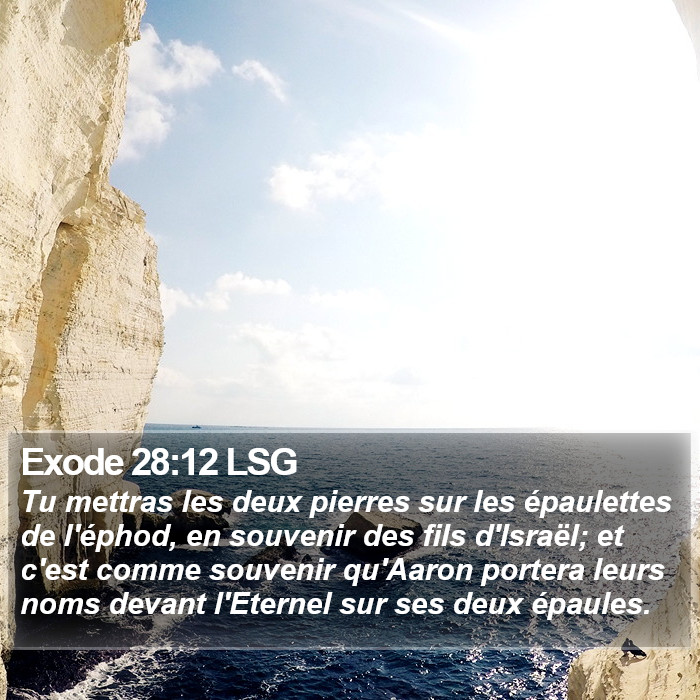 Exode 28:12 LSG Bible Study