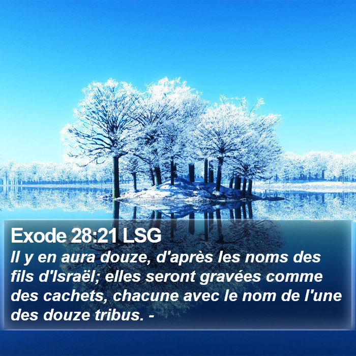 Exode 28:21 LSG Bible Study