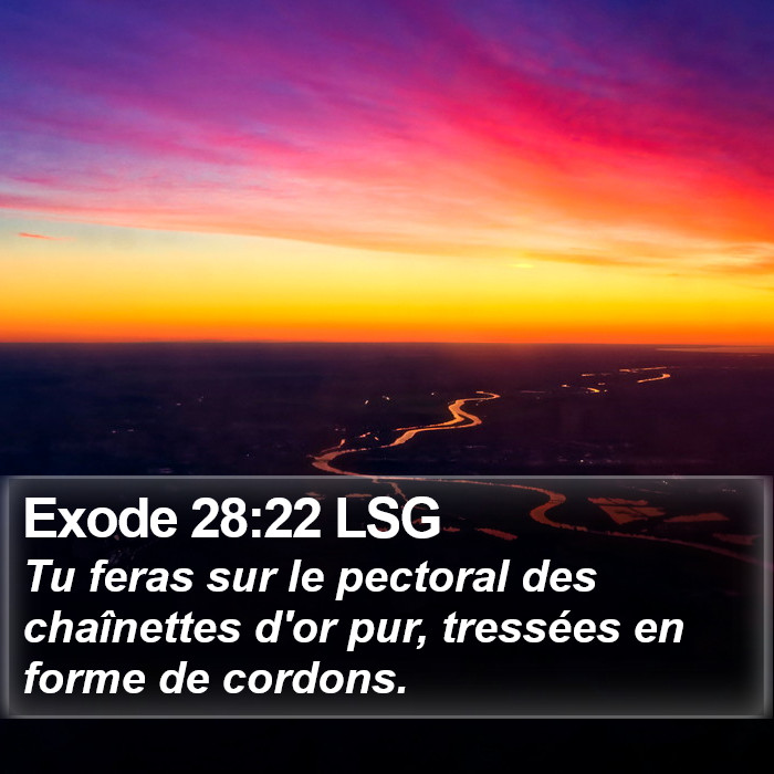 Exode 28:22 LSG Bible Study