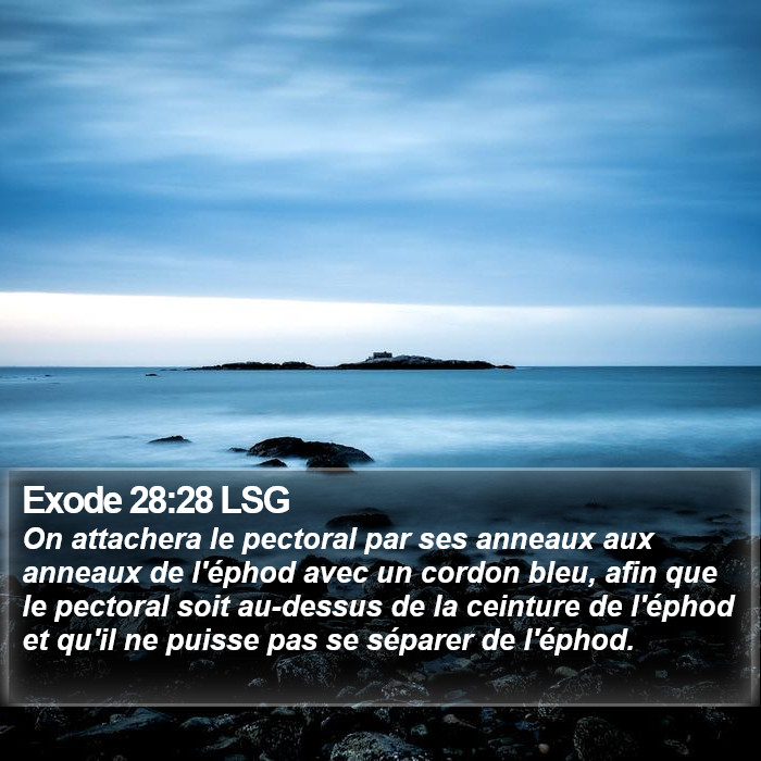 Exode 28:28 LSG Bible Study