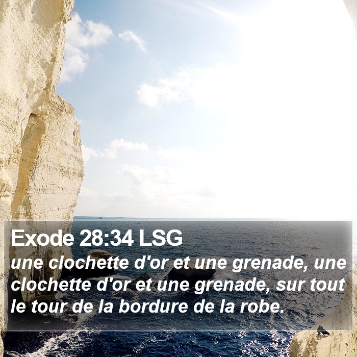 Exode 28:34 LSG Bible Study