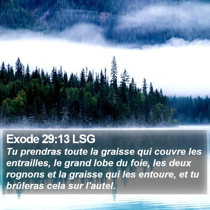Exode 29:13 LSG Bible Study