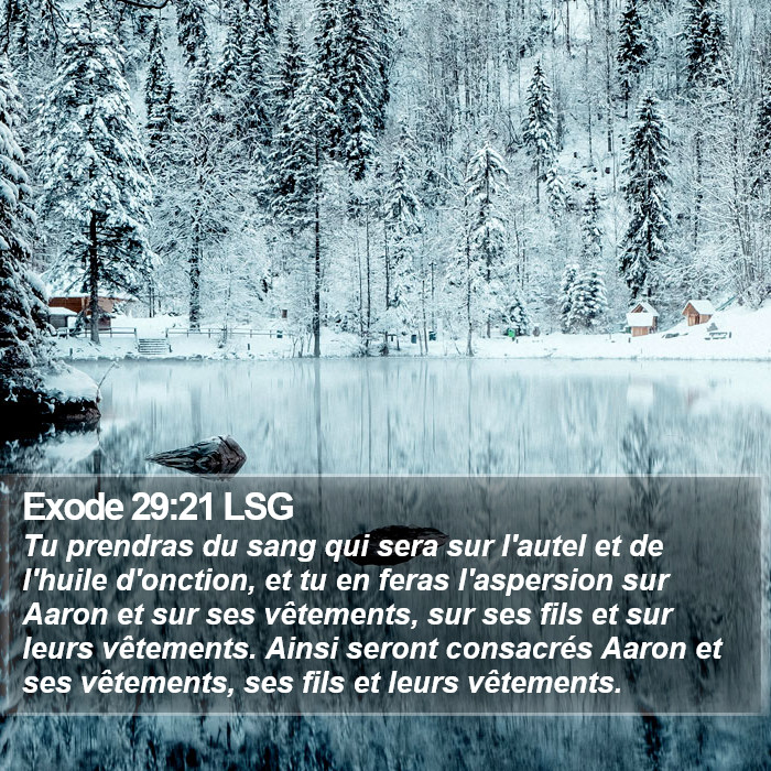 Exode 29:21 LSG Bible Study