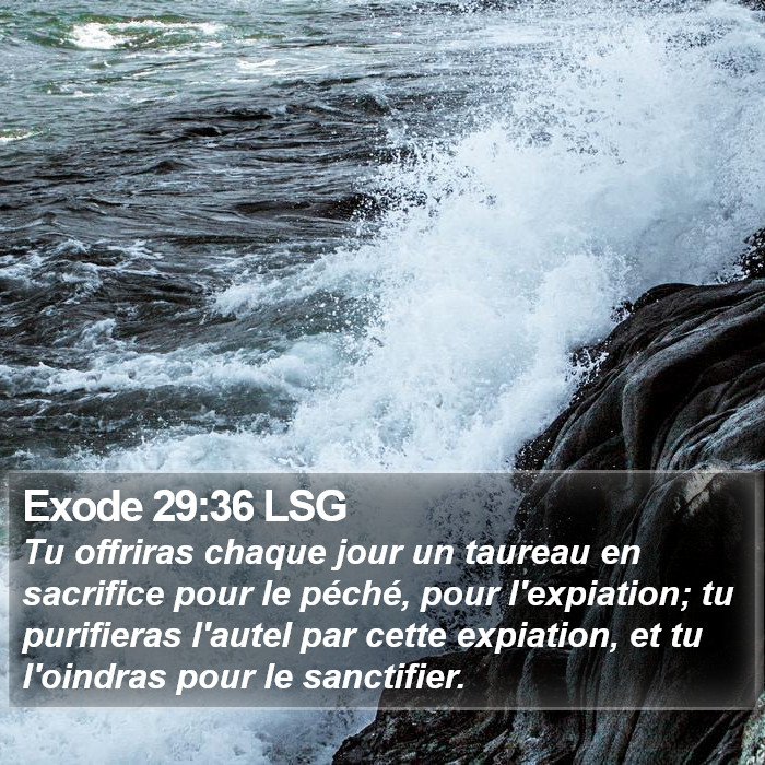 Exode 29:36 LSG Bible Study