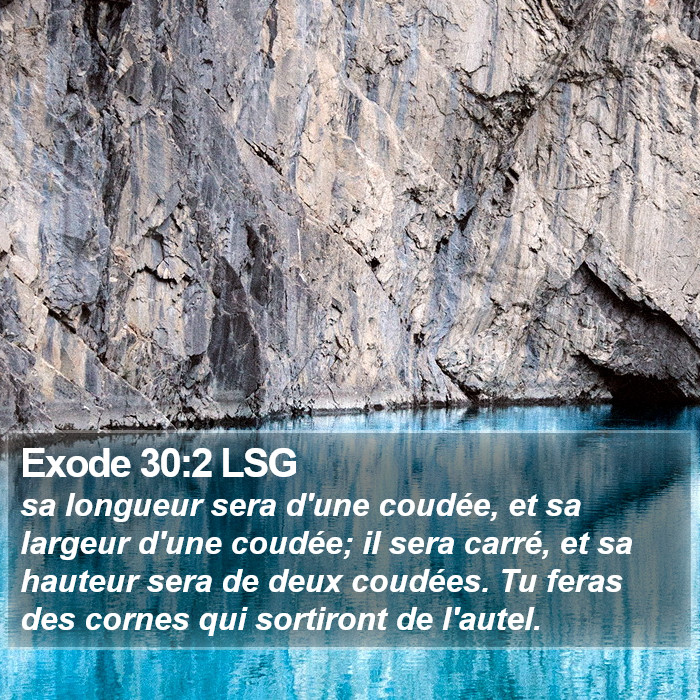 Exode 30:2 LSG Bible Study