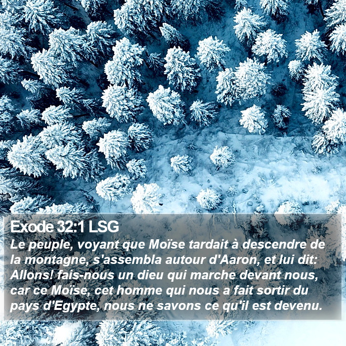 Exode 32:1 LSG Bible Study