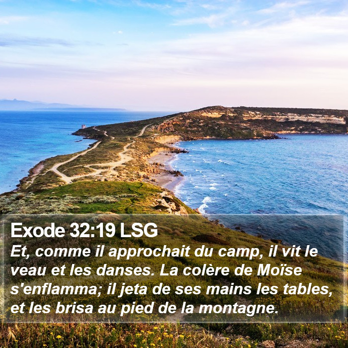 Exode 32:19 LSG Bible Study