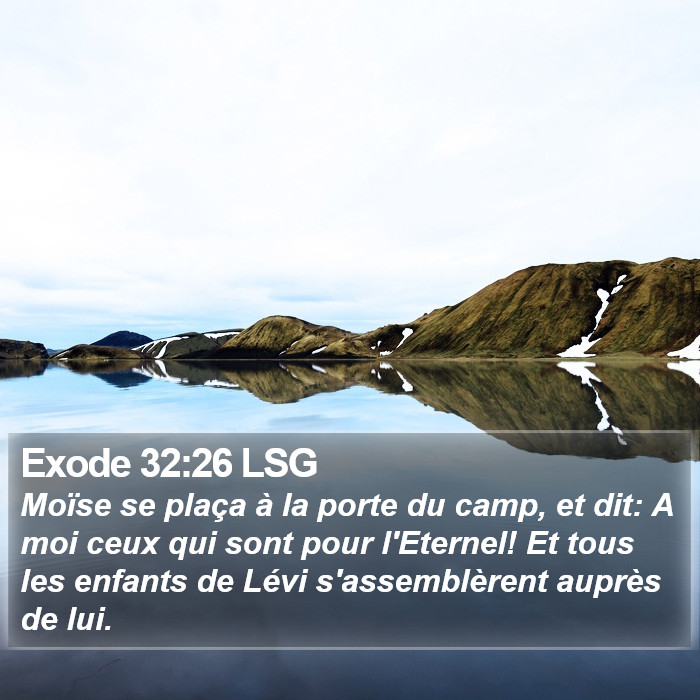 Exode 32:26 LSG Bible Study