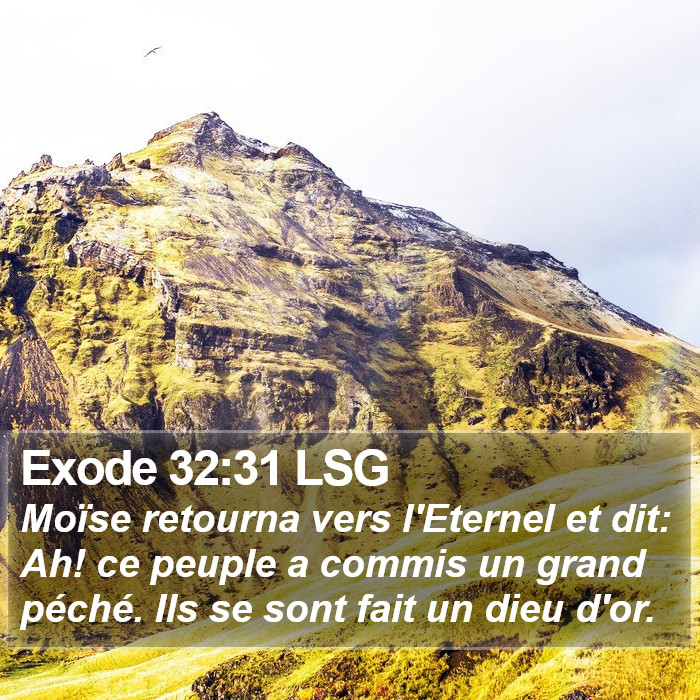 Exode 32:31 LSG Bible Study