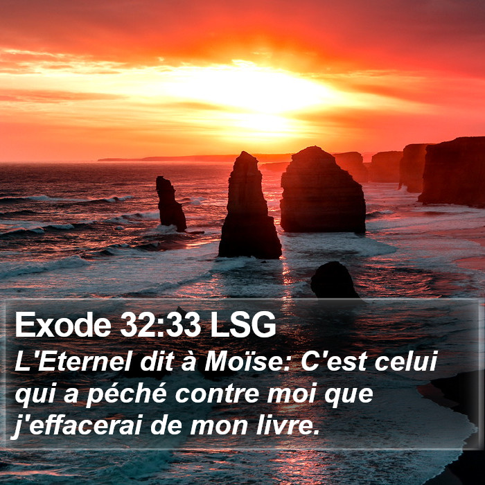 Exode 32:33 LSG Bible Study