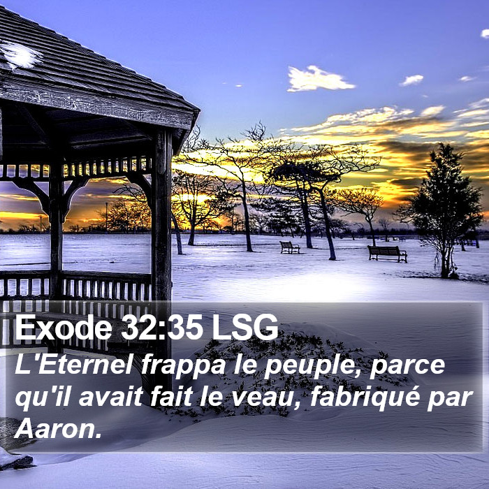 Exode 32:35 LSG Bible Study