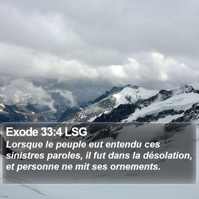 Exode 33:4 LSG Bible Study