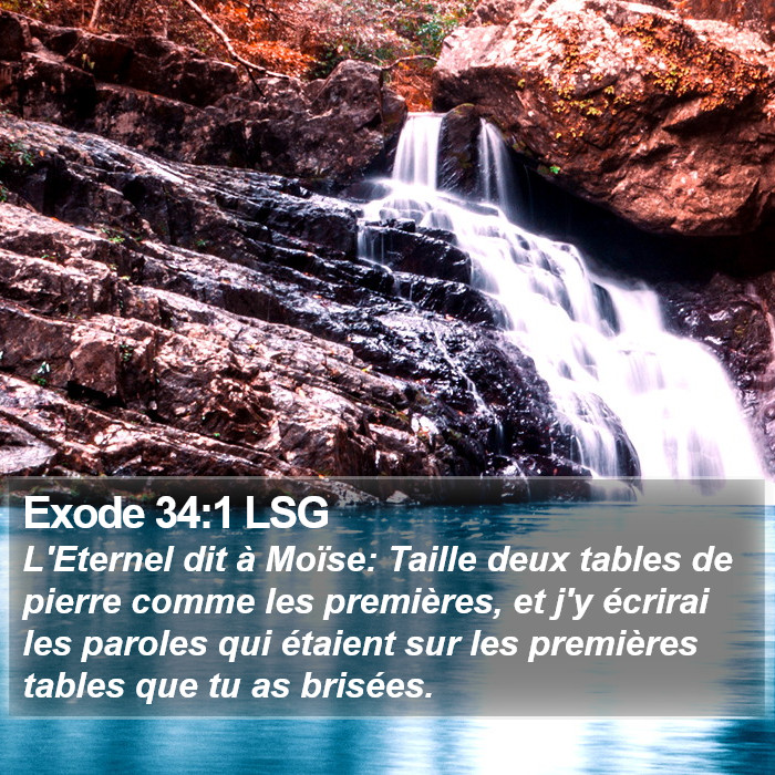 Exode 34:1 LSG Bible Study