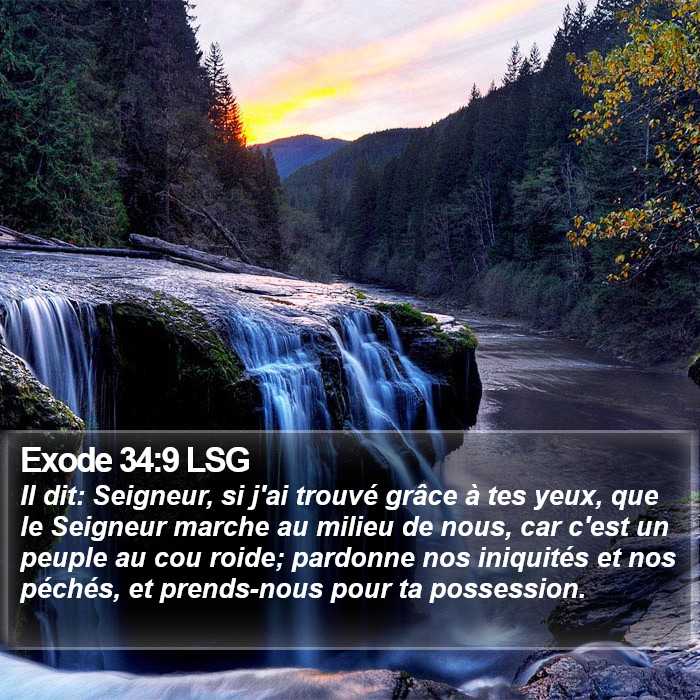 Exode 34:9 LSG Bible Study