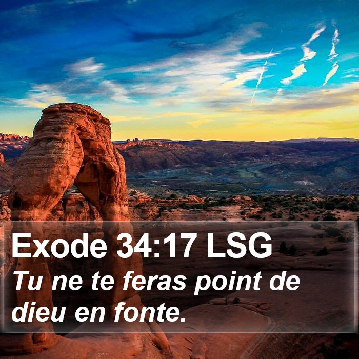 Exode 34:17 LSG Bible Study