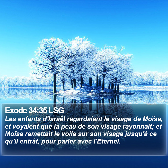 Exode 34:35 LSG Bible Study