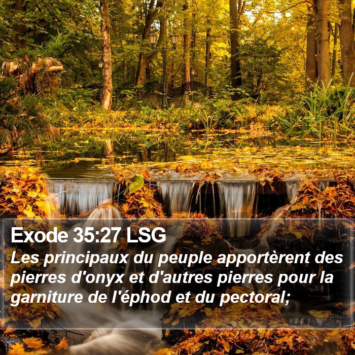 Exode 35:27 LSG Bible Study