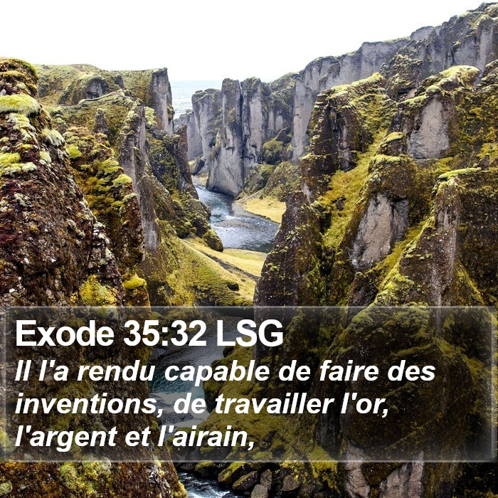 Exode 35:32 LSG Bible Study