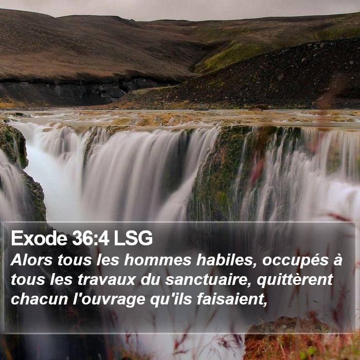 Exode 36:4 LSG Bible Study